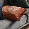 Gallery Direct Cushions - Terracota Cut Velvet Fringe