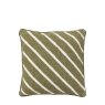 Gallery Direct Cushions - Hemsby Stripe Woven (Olive)