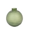 Accessories - Bevelled Glass Globe Vase (Green)