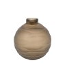 Gallery Direct Accessories - Bevelled Glass Globe Vase (Smoke)