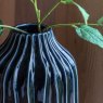 Gallery Direct Accessories - Organic Ribbed Vase Midnight (Large)