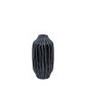 Gallery Direct Accessories - Organic Ribbed Vase Midnight (Large)