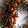 Gallery Direct Faux Flowers - Dry Flower Wreath Rust