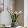 Gallery Direct Faux Plants - Orchid White in Low Ceramic Pot