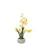 Gallery Direct Faux Plants - Orchid Yellow in Low Ceramic Pot