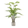 Gallery Direct Faux Plants - Potted Fern in Cement Pot H
