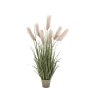 Gallery Direct Faux Plants - Potted Grass with Pampas Seed Heads