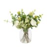 Gallery Direct Faux Flowers - Rose Eucalyptus Vase Arrangement 280x