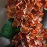 Gallery Direct Faux Flowers - Rust Hydrangea Wreath