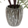 Gallery Direct Faux Plants - Tall Fern in Textured Grey Ceramic Pot
