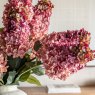 Gallery Direct Faux Flowers - Vintage Cone Hydrandea Stem Pink (12pk)