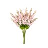 Gallery Direct Faux Flowers - Vintage Hollyhock Floral Stem Tall Pink (12pk)