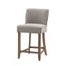 Gallery Direct Tarnby - Bar Stool Grey Linen (pair of stools)