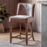 Gallery Direct Tarnby - Bar Stool Brown Leather (pair of stools)