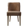 Gallery Direct Tarnby - Dining Chair Brown Leather (pair of chairs)