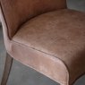 Gallery Direct Tarnby - Dining Chair Brown Leather (pair of chairs)