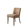 Gallery Direct Tarnby - Dining Chair Brown Leather (pair of chairs)