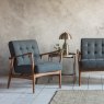 Gallery Direct Humber - Armchair (Dark Grey Linen)