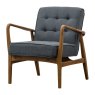 Gallery Direct Humber - Armchair (Dark Grey Linen)