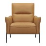 VIOLINO (UK) LTD Galway - Tan Leather Accent Chair