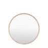 Gallery Direct Mirrors - Helsinki Round Mirror Oak