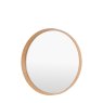 Gallery Direct Mirrors - Helsinki Round Mirror Oak