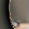 Gallery Direct Mirrors - Highline Round Mirror Brass Small