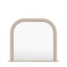 Gallery Direct Mirrors - Shoreline Overmantle Mirror Grey
