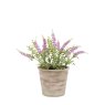Faux Plants - Potted Rustic Lilac Lavendar