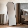 Gallery Direct Mirrors - Holworth Cheval Mirror Black