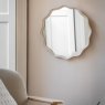 Gallery Direct Mirrors - Monterey Wave Round Mirror Smoke Small