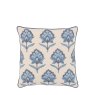 Gallery Direct Cushions - Fleur Embroidered Cushion Ink Blue
