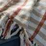 Gallery Direct Throws - Arvo Grid Woven Throw Rust / Natural