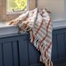 Gallery Direct Throws - Arvo Grid Woven Throw Rust / Natural