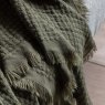 Gallery Direct Throws - Soft Touch Waffle Throw Olive