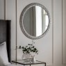 Gallery Direct Mirrors - Romana Round Mirror Grey