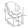 Torelli Furniture Ltd Evora - Dining Chair (Grey PU)