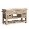 Global Home Group Providence (White Wash) - Large Kitchen Island