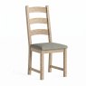 Global Home Group Providence (White Wash) - Grey Cushion for Dining Chair