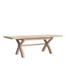 Global Home Group Normandy White Wash - Cross Leg Extending Dining Table