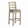 Global Home Group Providence (White Wash) - Grey Cushion For Bar Stool