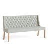 Global Home Group Providence (White Wash) - Beige Button Back Sofa