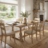 Global Home Group Providence (White Wash) - Small Extending Trestle Dining Table
