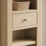 Global Home Group Providence (White Wash) - Slim Bookcase