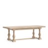 Global Home Group Normandy White Wash - Large Extending Trestle Dining Table