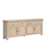 Global Home Group Providence (White Wash) - Sideboard with 4 Drawers + 4 Doors