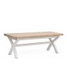 Global Home Group New Hampshire - Cross Leg Extending Dining Table Stone Grey