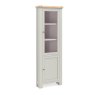 Global Home Group New Hampshire - Corner Display Cabinet (Stone Grey)