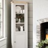 Global Home Group New Hampshire - Corner Display Cabinet (Stone Grey)
