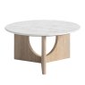 Global Home Group Bridgeport - Round Coffee Table (Travertine Top)